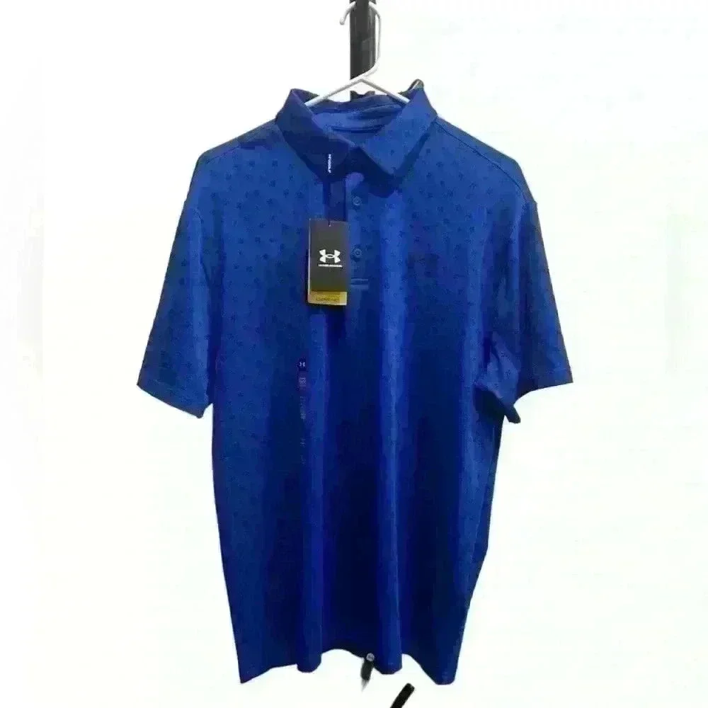 👔 NWT Royal Blue w/blk accent, Under Armour®️ Polo